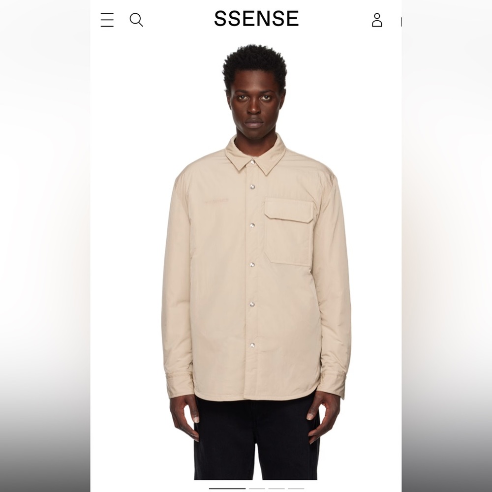 HELMUT LANG Beige Quilted Jacket size Large